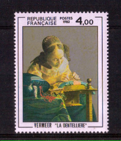 1982 - LOTTO/FRA2231N - FRANCIA - 4 Fr. QUADRO DI VERMEER - NUOVO