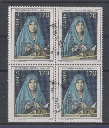 1979 - LOTTO/6697UQ - REPUBBLICA - 170 L. ARTE - QUARTINA/USATA