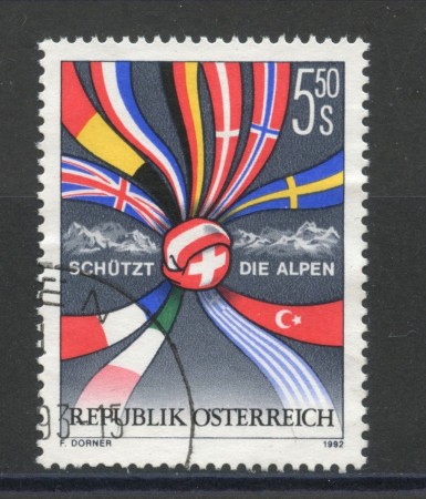 1992 - AUSTRIA - PROTEZIONE DELLE ALPI - USATO - LOTTO/39637