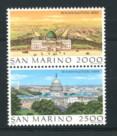 1989 - LOTTO/13315 - SAN MARINO - WASHINGTON 2v. - NUOVI