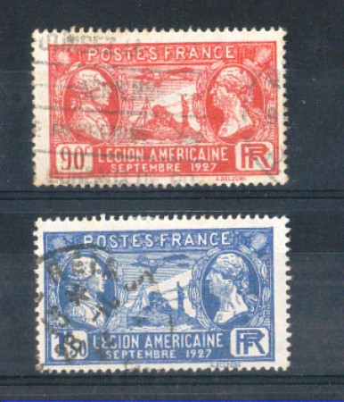 1927 - LOTTO/FRA245CPU - FRANCIA - LEGIONE AMERICANA - USATI