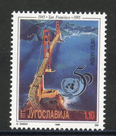 1995 - JUGOSLAVIA - CINQUANTENARIO ONU - NUOVO - LOTTO/35433