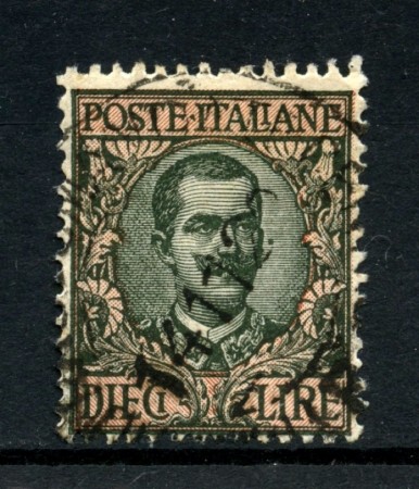 1910 - REGNO - 10 LIRE FLOREALE - USATO - LOTTO/16482