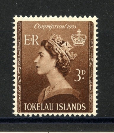 1953 - TOKELAU - INCORONAZIONE REGINA ELISABETTA  - NUOVO - LOTTO/34333