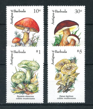 1992 - ANTIGUA E BARBUDA - LOTTO/19921 - FUNGHI 4v. - NUOVI