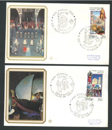 1985 - LOTTO/18399 - REPUBBLICA - FOLCLORE - 2 FDC