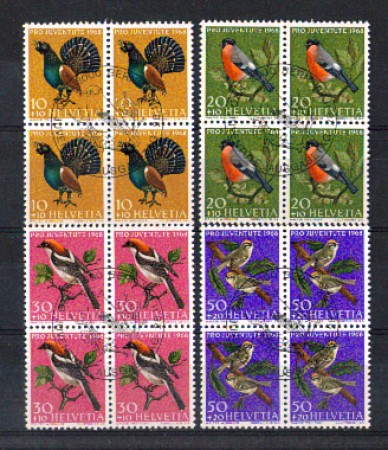 1968 - LOTTO/LBF2866 - SVIZZERA - PRO JUVENTUTE  QUARTINE FDC