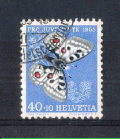 1955 - LOTTO/SVI571U - SVIZZERA - 40+10c. PRO JUVENTUTE - USATO