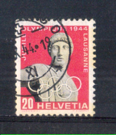 1944 - LOTTO/SVI393U - SVIZZERA - 20c. COMITATO OLIMPICO - USATO