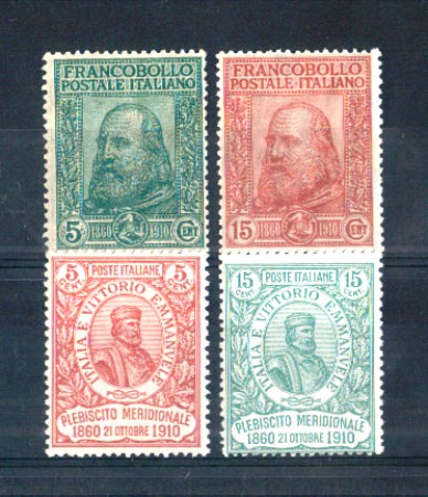 1910 - LOTTO/REG10583 - REGNO - G.GARIBALDI PLEBISCITO - T/LING.