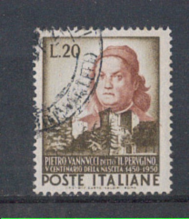 1951 - LOTTO/6148U - REPUBBLICA - P. VANNUCCI PERUGINO - USATO