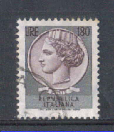 1971 - LOTTO/6550U - REPUBBLICA - 180 L. - SIRACUSANA USATO