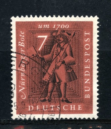 1961 - GERMANIA FEDERALE - ESPOSIZIONE FILATELICA NORIMBERGA - USATO - LOTTO/30860U