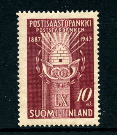 1947 - LOTTO/24168 - FINLANDIA - 60° DELLA CASSA DI RISPARMIO  1v. - NUOVO