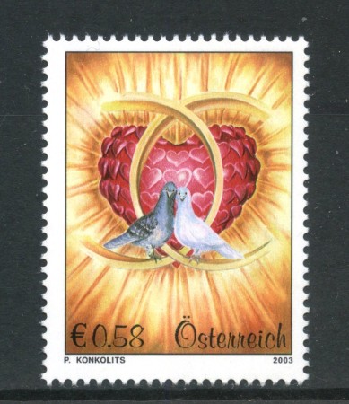 2003 - AUSTRIA - LOTTO/41950 - FRANCOBOLLO PER MATRIMONI - NUOVO