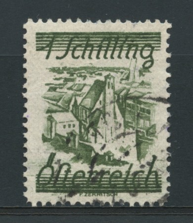 1925 - LOTTO/14269 - AUSTRIA - 1s. VERDE SCURO - USATO