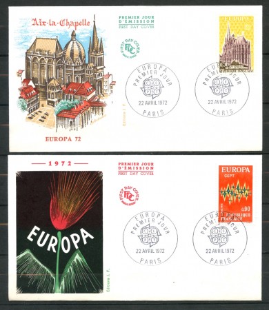 1972 - FRANCIA - EUROPA - 2 BUSTE FDC - LOTTO/25807
