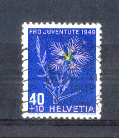 1949 - LOTTO/SVI496U - SVIZZERA - 40+10c. PRO JUVENTUTE - USATO