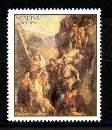 1978 - JUGOSLAVIA - LOTTO/38221 - BATAGLIA DI NERETVA - NUOVO
