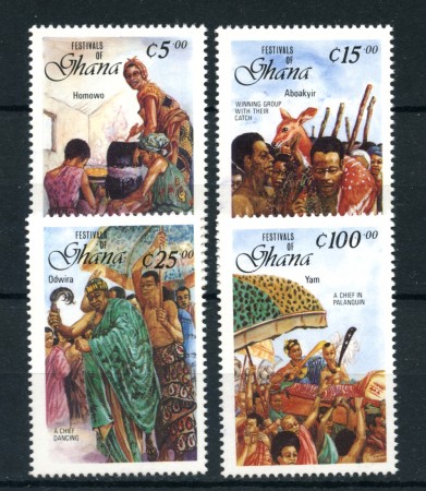 1988 - GHANA - LOTTO/20022 - FESTIVAL 4v. - NUOVI