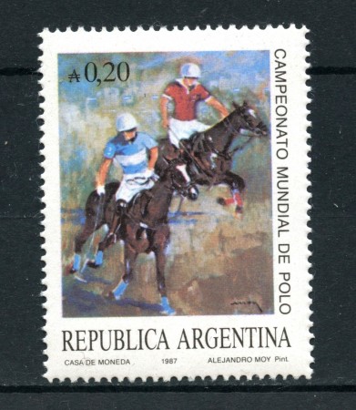 1987 - ARGENTINA - CAMPIONATO DI POLO 1v. - NUOVO - LOTTO/27877