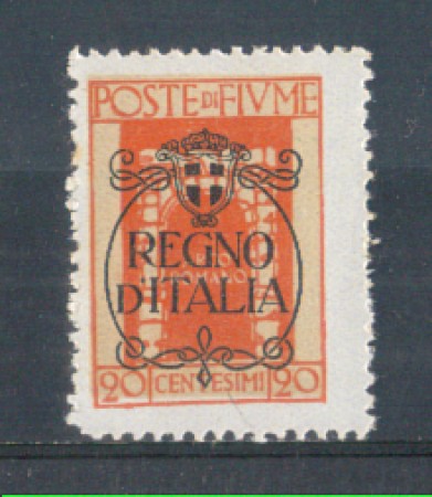 1924 - LOTTO/FIU190L - FIUME - 20c. VERMIGLIO LING.
