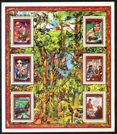 1988 - ISOLE COMORES - ANNIVERSARIO SCOPERTA AMERICA - FOGLIETTO NUOVO - LOTTO/30020