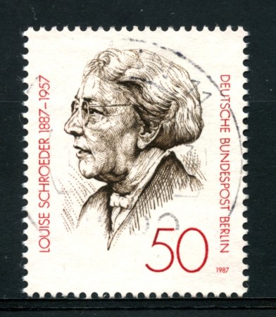 1987 - LOTTO/15722U - BERLINO - LOUISE SCHROEDER - USATO