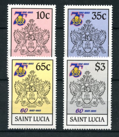 1985 - ST.LUCIA - LOTTO/20149 - SCAUTISMO FEMMINILE 4v. - NUOVI