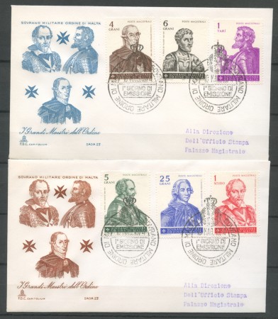 1974 - LOTTO/22389 - SMOM - GRANDI MAESTRI - 2 FDC
