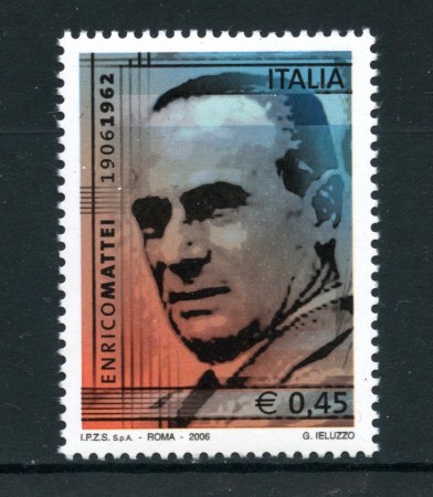 2006 - REPUBBLICA - ENRICO MATTEI - NUOVO - LOTTO/25460
