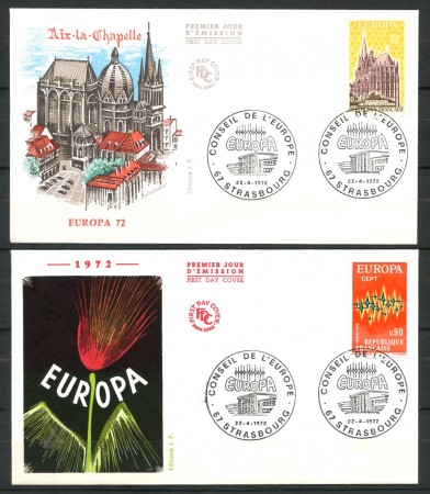 1972 - FRANCIA - EUROPA - 2 BUSTE FDC - LOTTO/25808