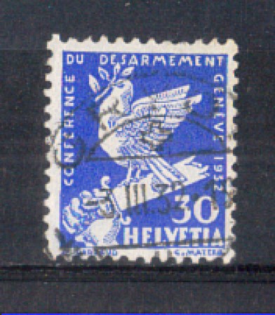 1932 - LOTTO/SVI257U - SVIZZERA - 30c. CONFERENZA DISARMO - USATO