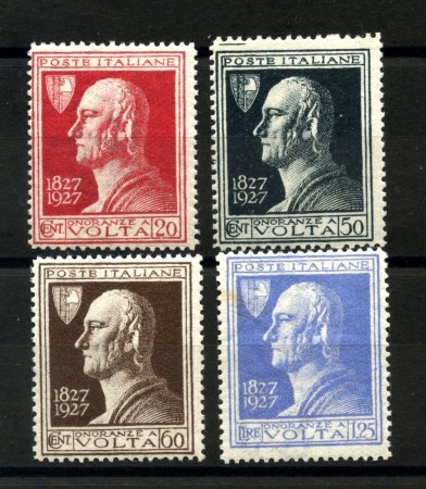 1927 - REGNO D'ITALIA - LOTTO/37947 - ALESSANDRO VOLTA  4v. - NUOVI