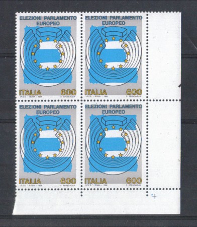 1994 - LOTTO/7046Q - REPUBBLICA - PARL. EUROPEO - QUARTINA NUOVI