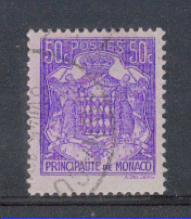1942 - LOTTO/8576DU - MONACO - 50c. STEMMA - USATO