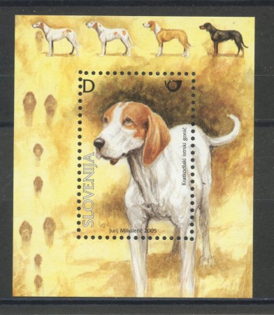 2005 - SLOVENIA - CANI DA CACCIA - FOGLIETTO  NUOVO - LOTTO/34289