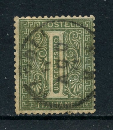 1863 - REGNO - 1 cent. TIRATURA DI TORINO - USATO - LOTTO/26388