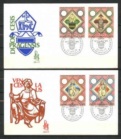 1973 - VATICANO - DIOCESI DI PRAGA - 2 BUSTE FDC VENEZIA - LOTTO/27571A
