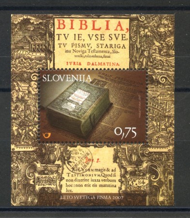 2007 - SLOVENIA - ANNO DELLA BIBBIA - FOGLIETTO NUOVO - LOTTO/34354
