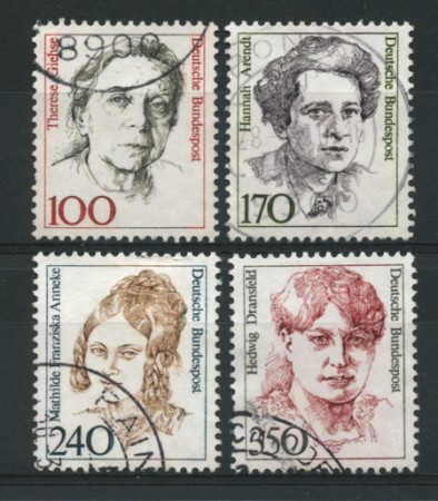 1988 - LOTTO/12485 - GERMANIA - DONNE CELEBRI 4v. - USATI
