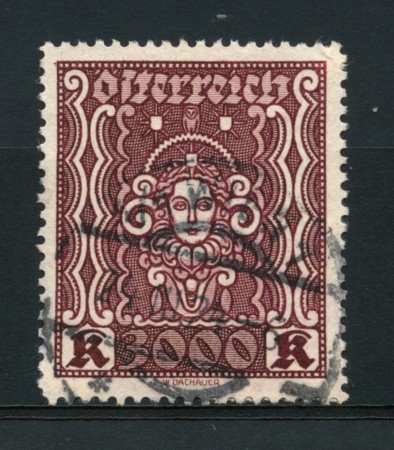 1923/24 - LOTTO/14262 - AUSTRIA - 3000Kr. BRUNO CARMINIO - USATO