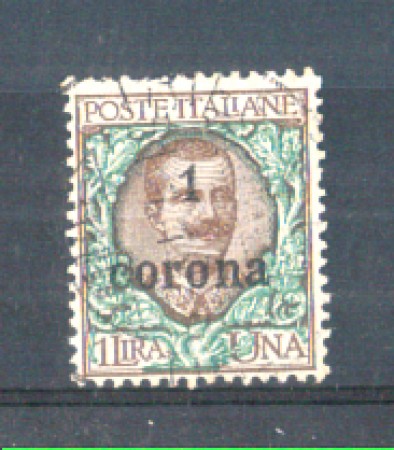 1919 - LOTTO/TT11U - TRENTO e TRIESTE - 1 COR. SU 1 LIRA USATO