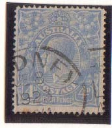 1914/24 - LOTTO/1812 - AUSTRALIA - 4p. AZZURRO