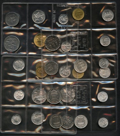 1972/1978 - SAN MARINO - LOTTO/M47629 - INSIEME DI 44 MONETE DIFFERENTI FIOR DI CONIO
