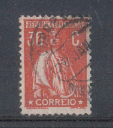 1917 - LOTTO/9666WBU - PORTOGALLO - 36c. ROSSO - USATO