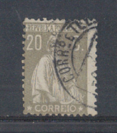 1923 - LOTTO/9669HU - PORTOGALLO - 20c. GRIGIO - USATO