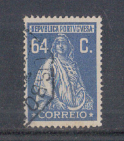 1926 - LOTTO/9679PU - PORTOGALLO - 64c. AZZURRO - USATO
