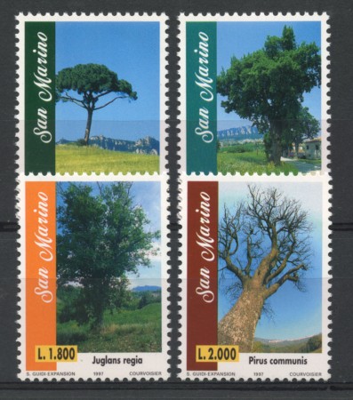 1997 - LOTTO/13475 - SAN MARINO - ALBERI MONUMENTALI 4v. - NUOVI