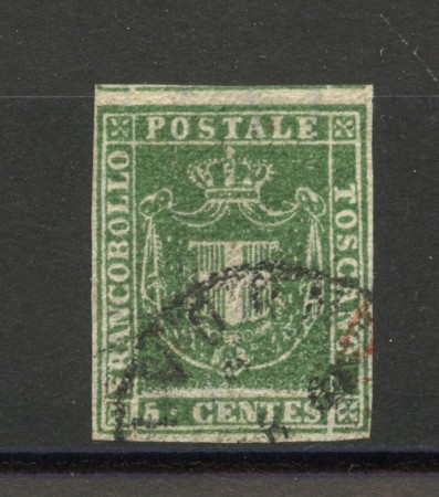1860 - TOSCANA - LOTTO/40287 - 1 cent. VERDE - GOVERNO PROVV. - USATO